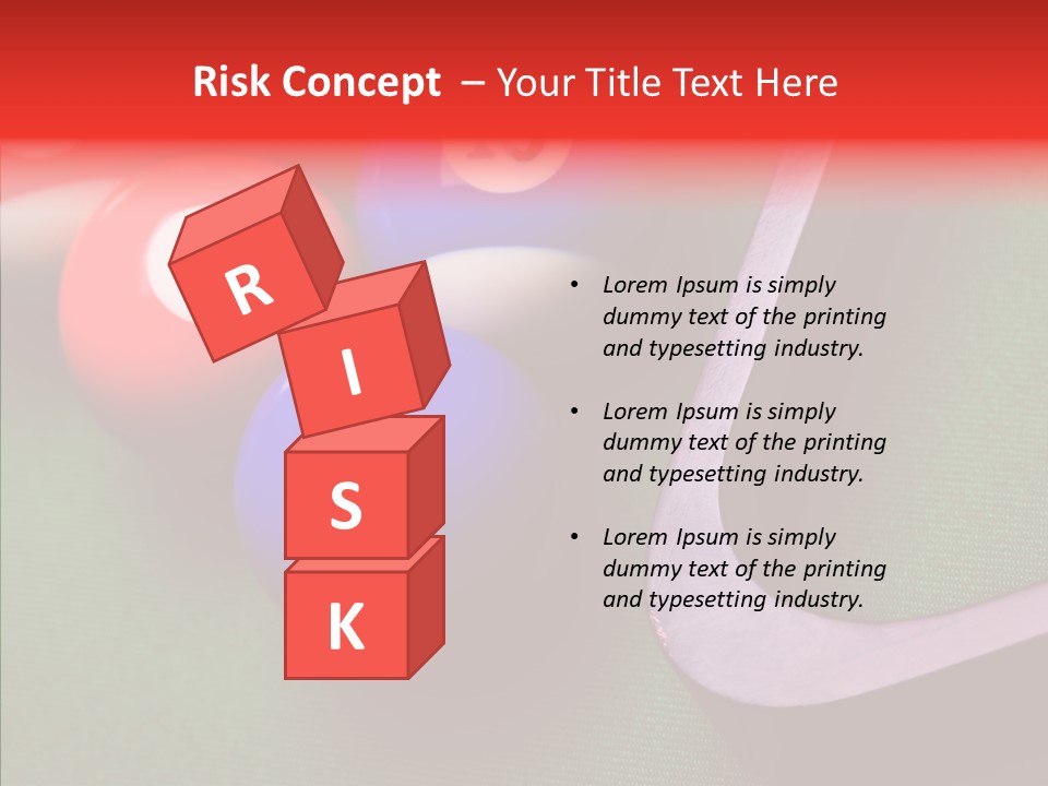 Passion Symbol Snooker PowerPoint Template