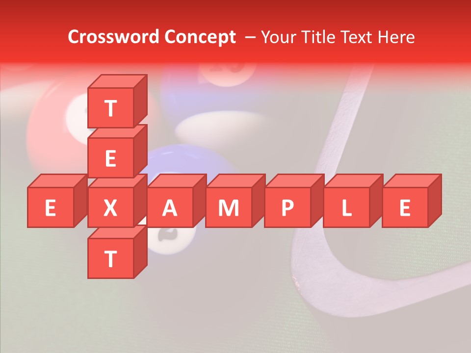 Passion Symbol Snooker PowerPoint Template