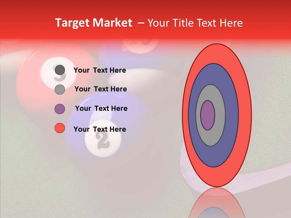 Passion Symbol Snooker PowerPoint Template