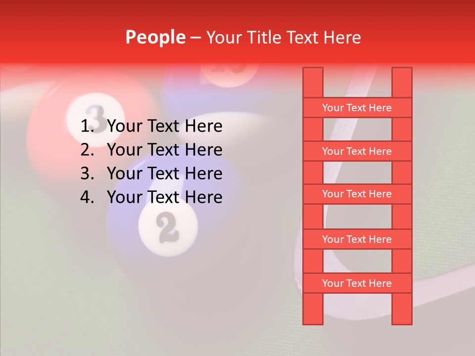 Passion Symbol Snooker PowerPoint Template