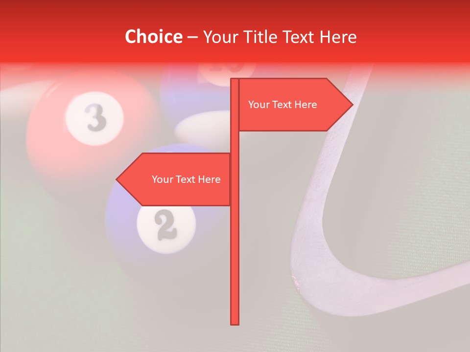 Passion Symbol Snooker PowerPoint Template