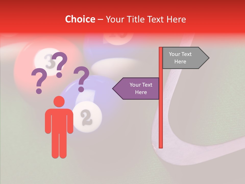 Passion Symbol Snooker PowerPoint Template