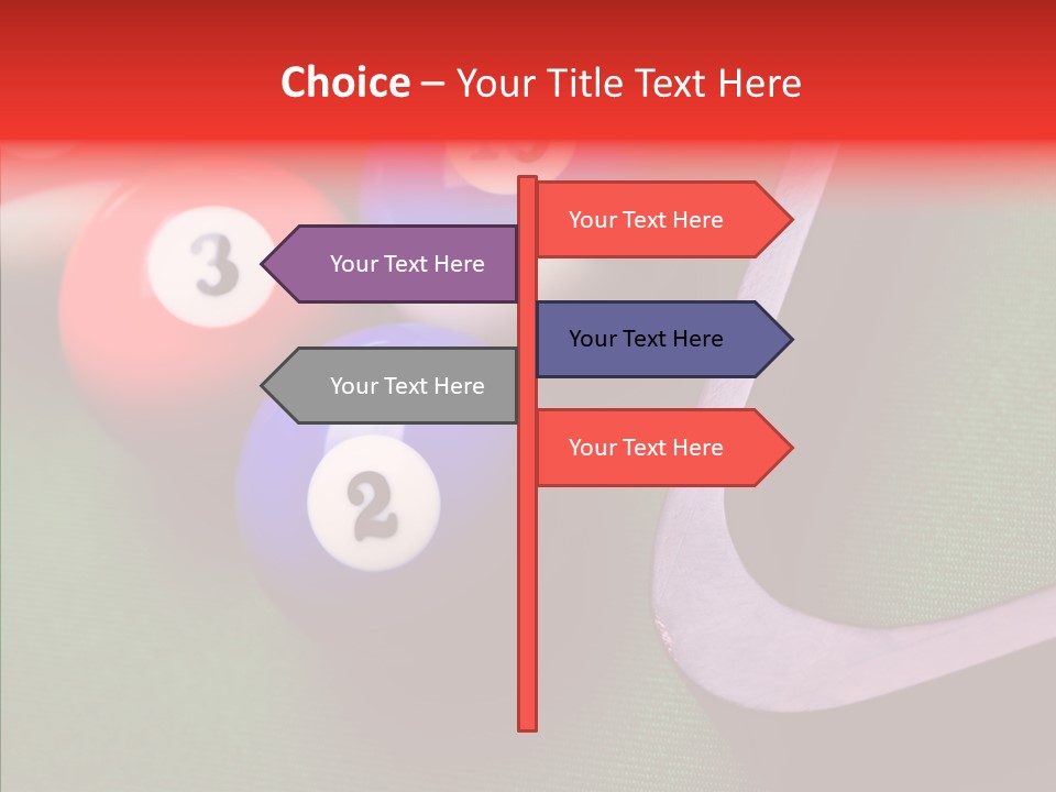 Passion Symbol Snooker PowerPoint Template