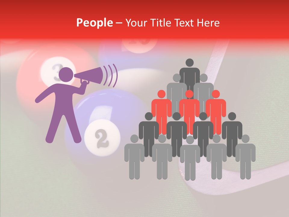 Passion Symbol Snooker PowerPoint Template