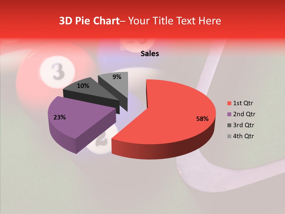 Passion Symbol Snooker PowerPoint Template