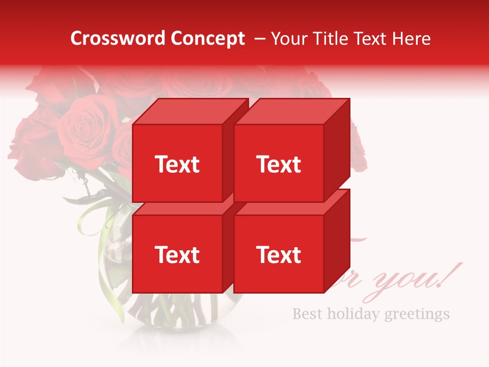 Festive Floral Posy PowerPoint Template