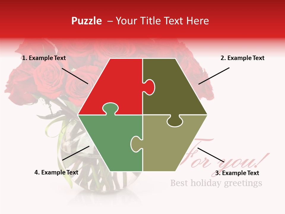 Festive Floral Posy PowerPoint Template