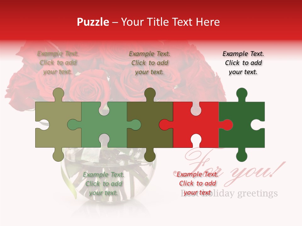 Festive Floral Posy PowerPoint Template