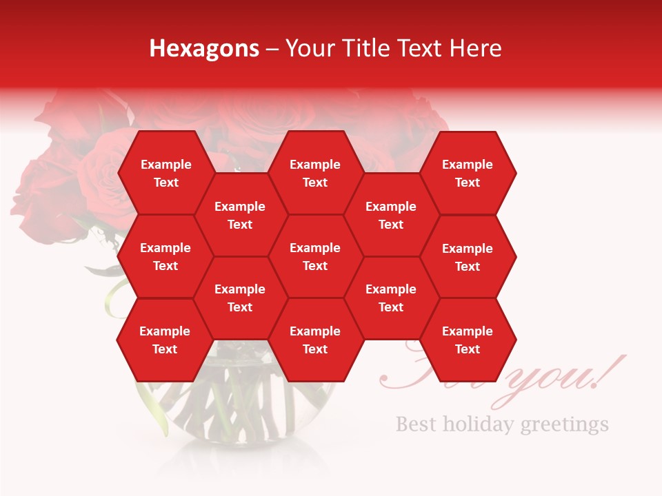 Festive Floral Posy PowerPoint Template