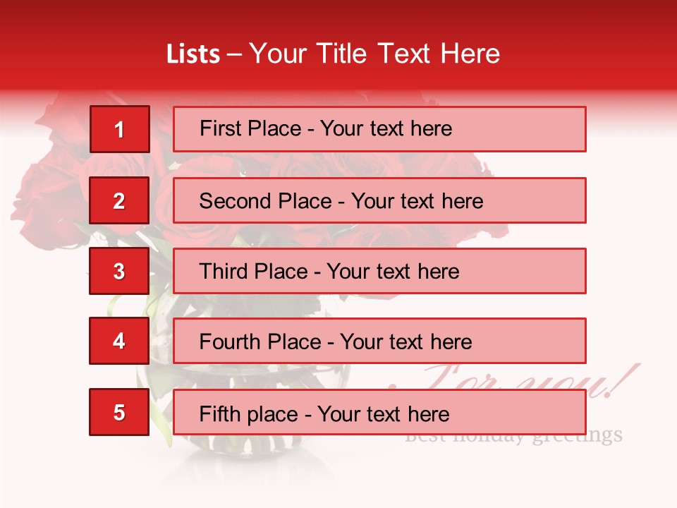 Festive Floral Posy PowerPoint Template