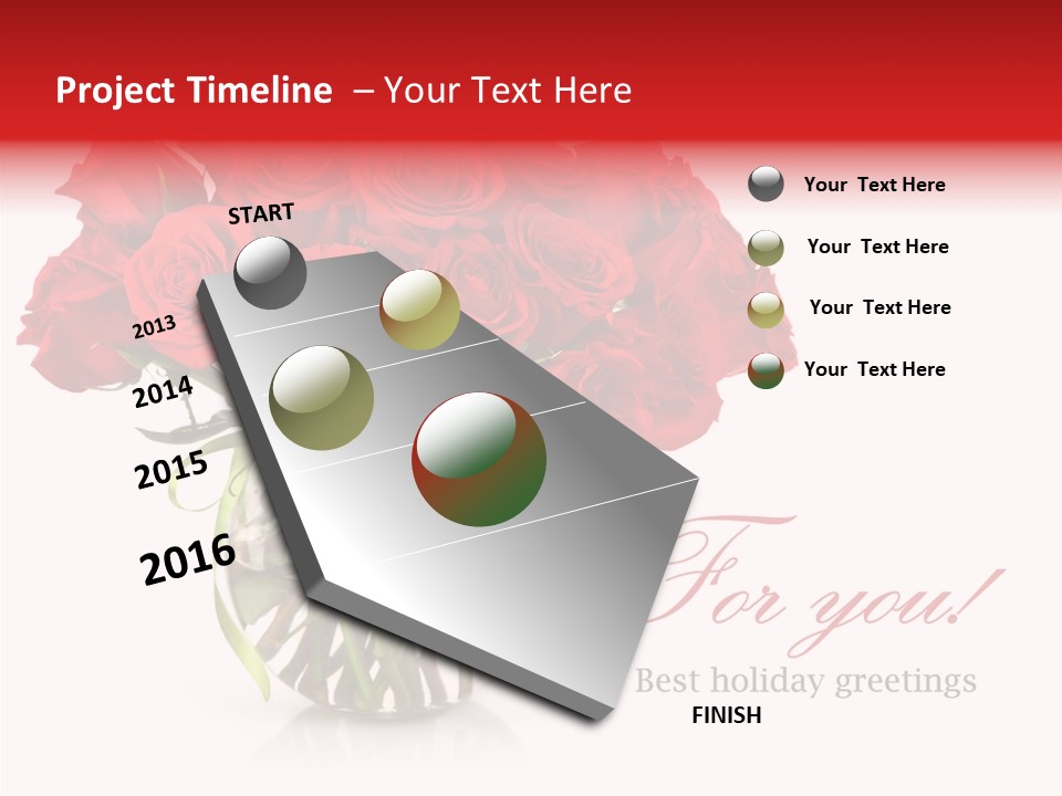 Festive Floral Posy PowerPoint Template