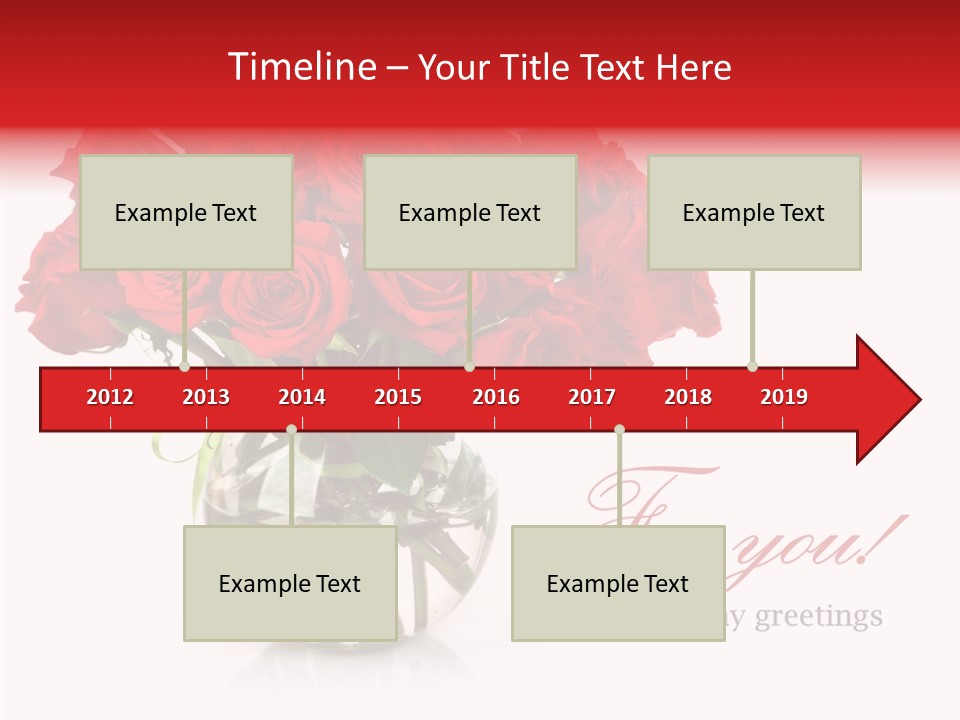 Festive Floral Posy PowerPoint Template