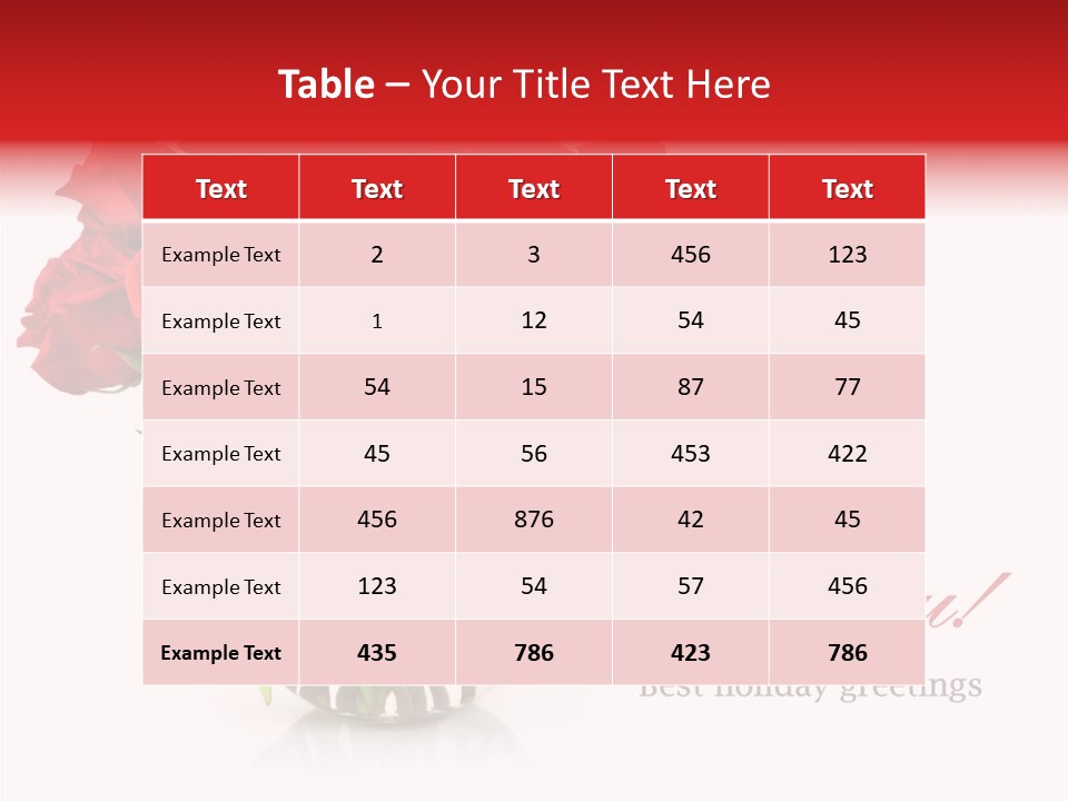 Festive Floral Posy PowerPoint Template