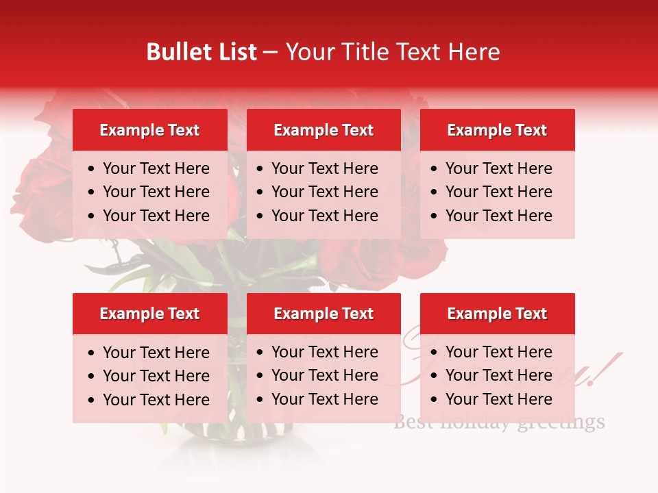 Festive Floral Posy PowerPoint Template