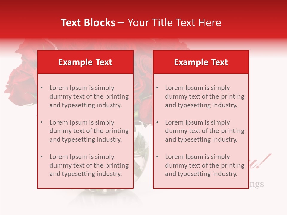 Festive Floral Posy PowerPoint Template