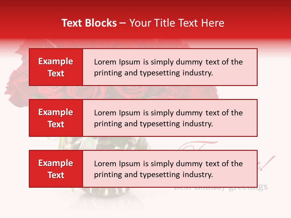 Festive Floral Posy PowerPoint Template