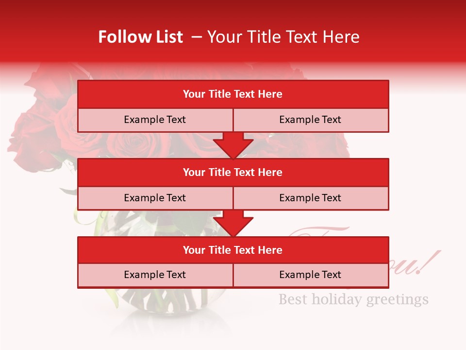 Festive Floral Posy PowerPoint Template