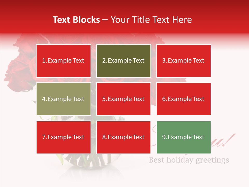 Festive Floral Posy PowerPoint Template