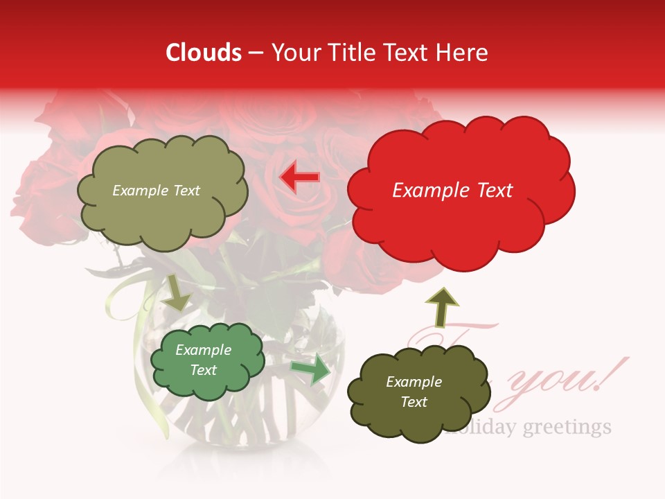 Festive Floral Posy PowerPoint Template