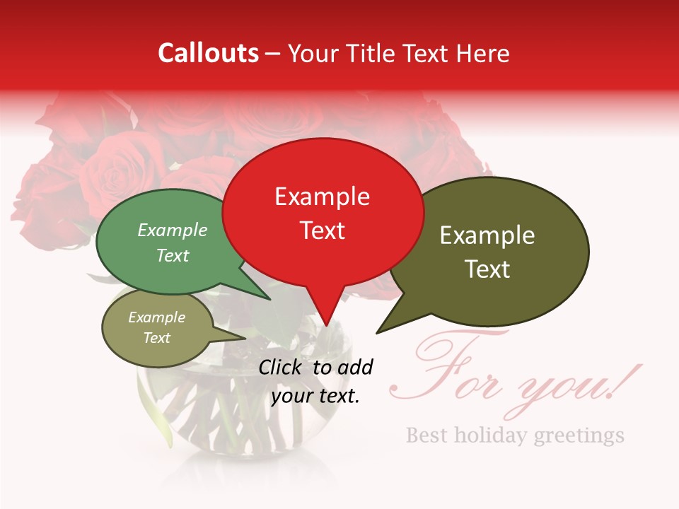 Festive Floral Posy PowerPoint Template