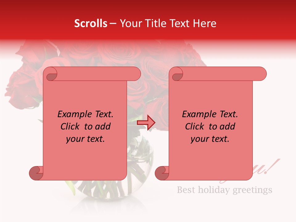 Festive Floral Posy PowerPoint Template