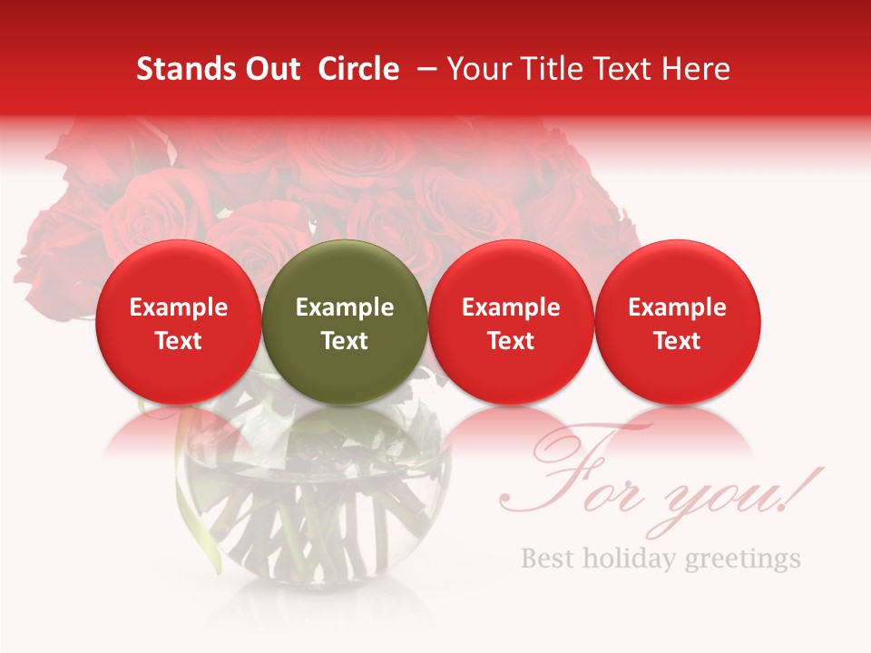 Festive Floral Posy PowerPoint Template