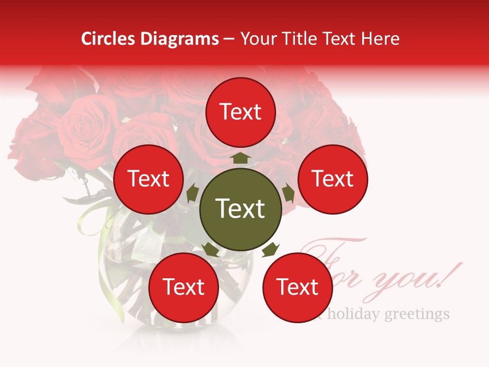 Festive Floral Posy PowerPoint Template