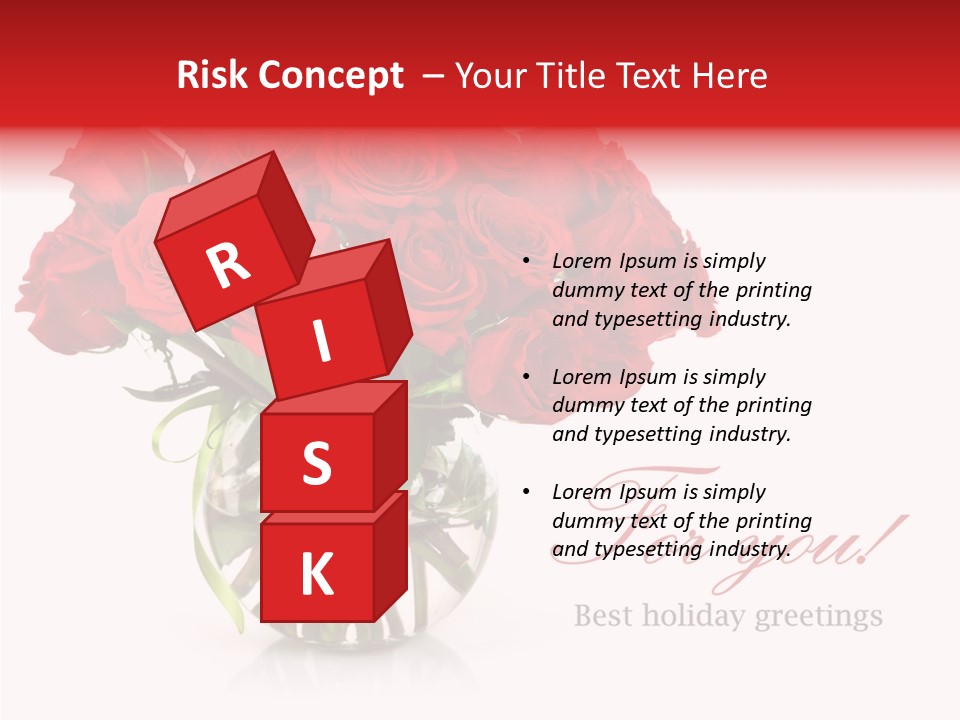 Festive Floral Posy PowerPoint Template