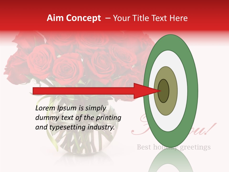 Festive Floral Posy PowerPoint Template