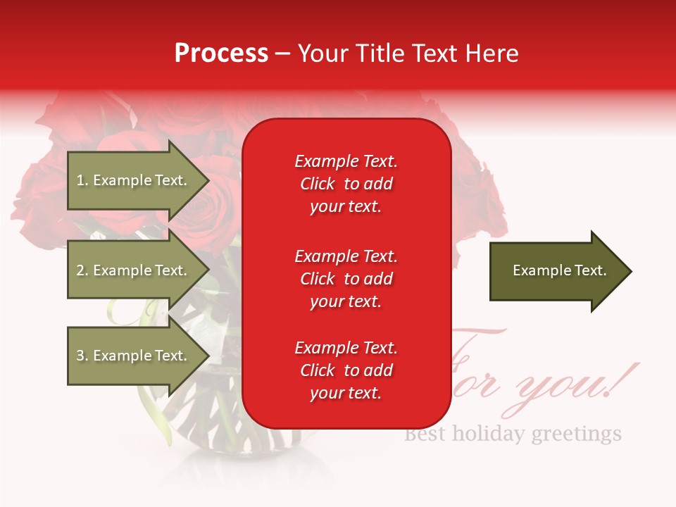 Festive Floral Posy PowerPoint Template