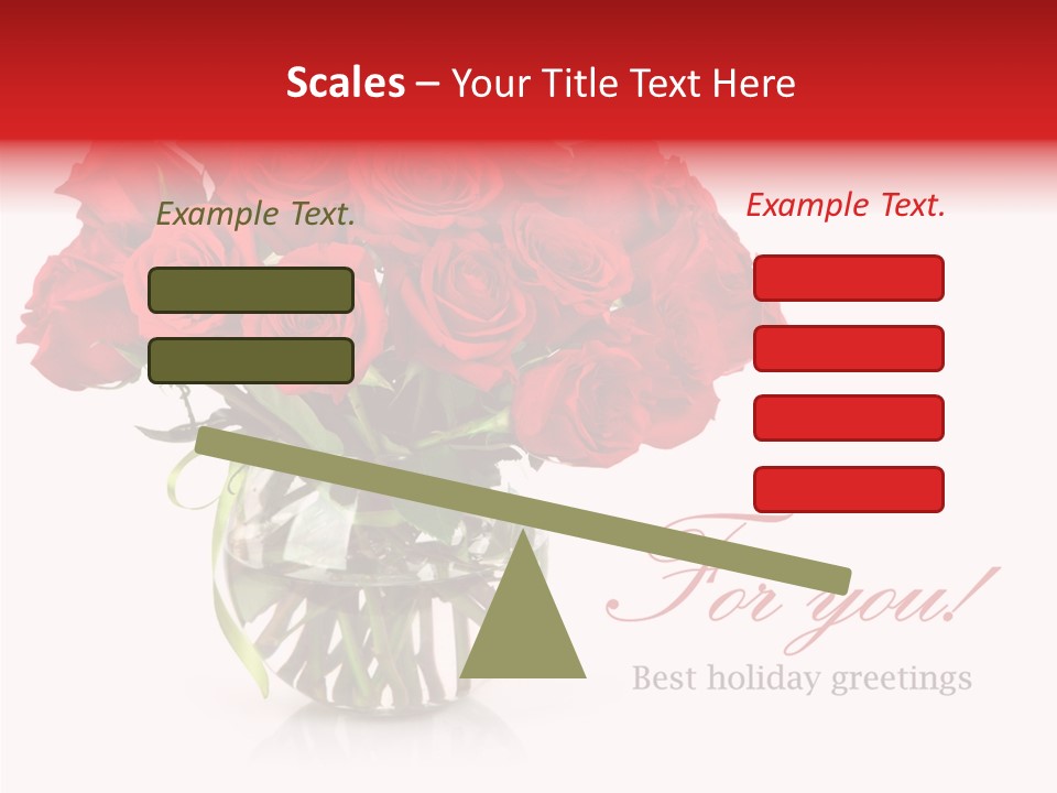 Festive Floral Posy PowerPoint Template