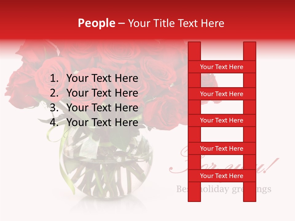 Festive Floral Posy PowerPoint Template