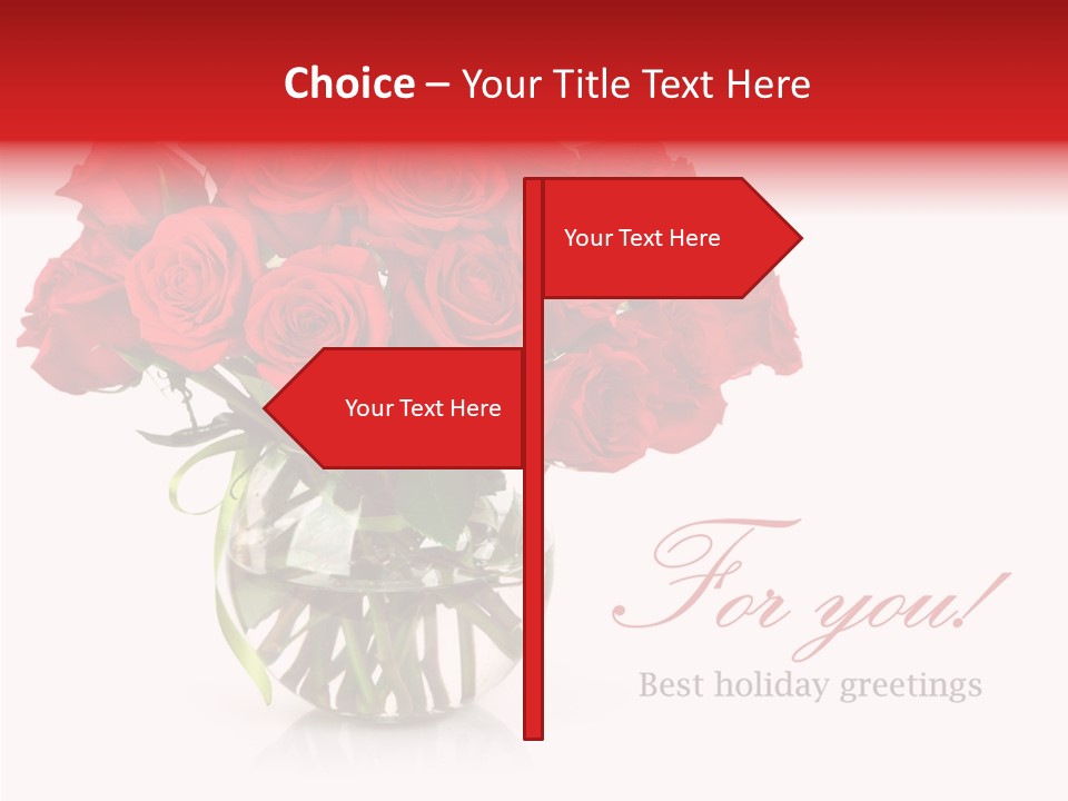 Festive Floral Posy PowerPoint Template
