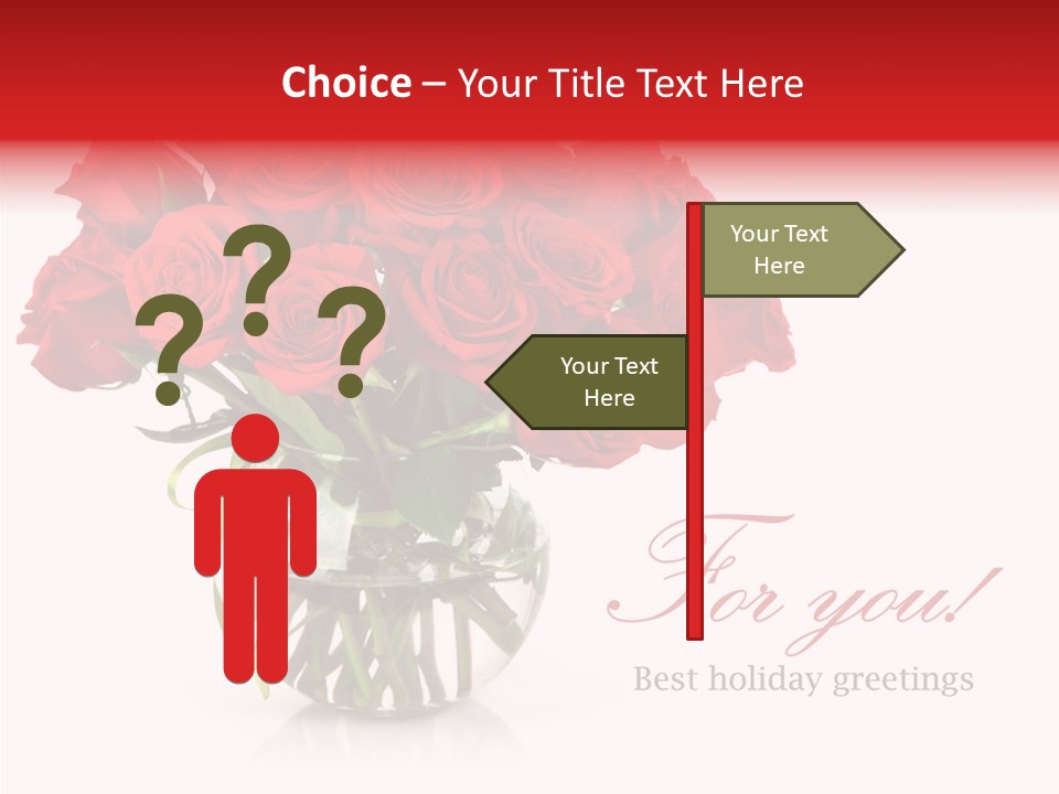 Festive Floral Posy PowerPoint Template