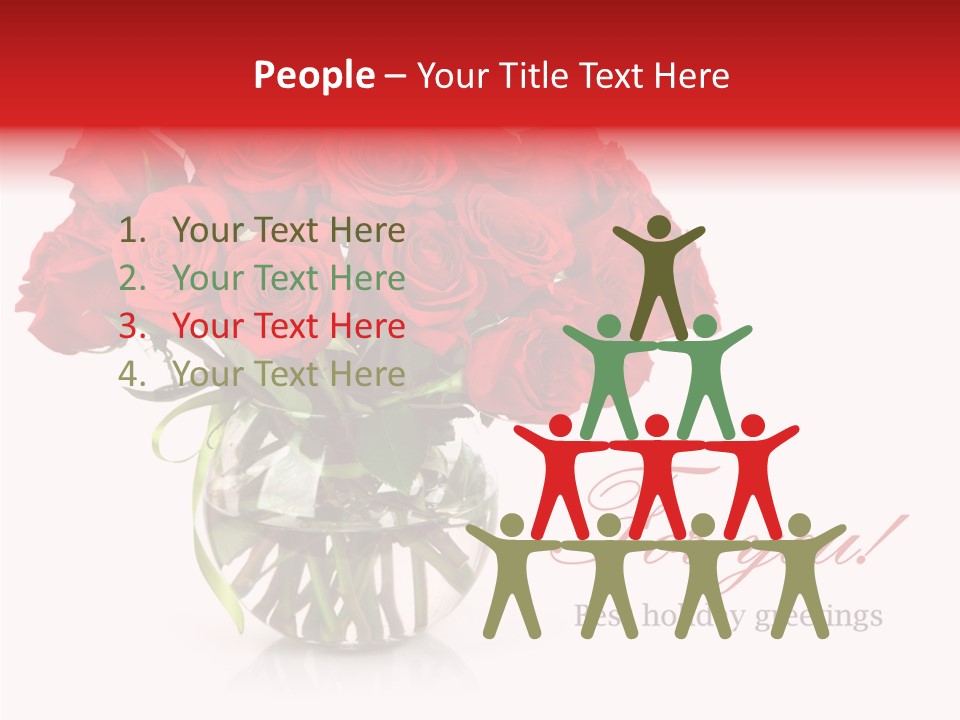 Festive Floral Posy PowerPoint Template