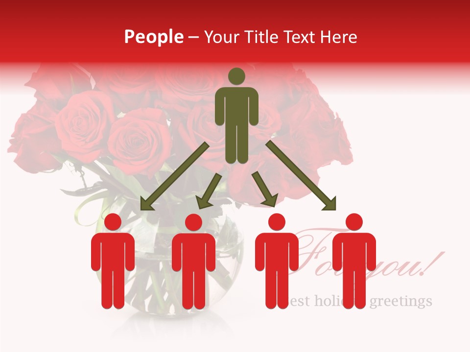 Festive Floral Posy PowerPoint Template