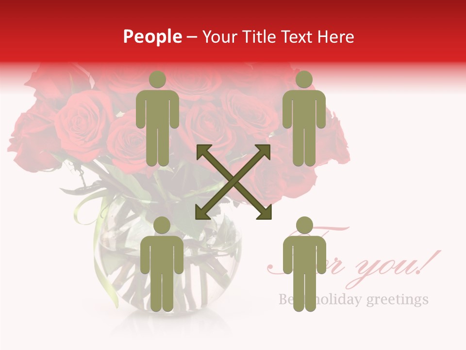 Festive Floral Posy PowerPoint Template