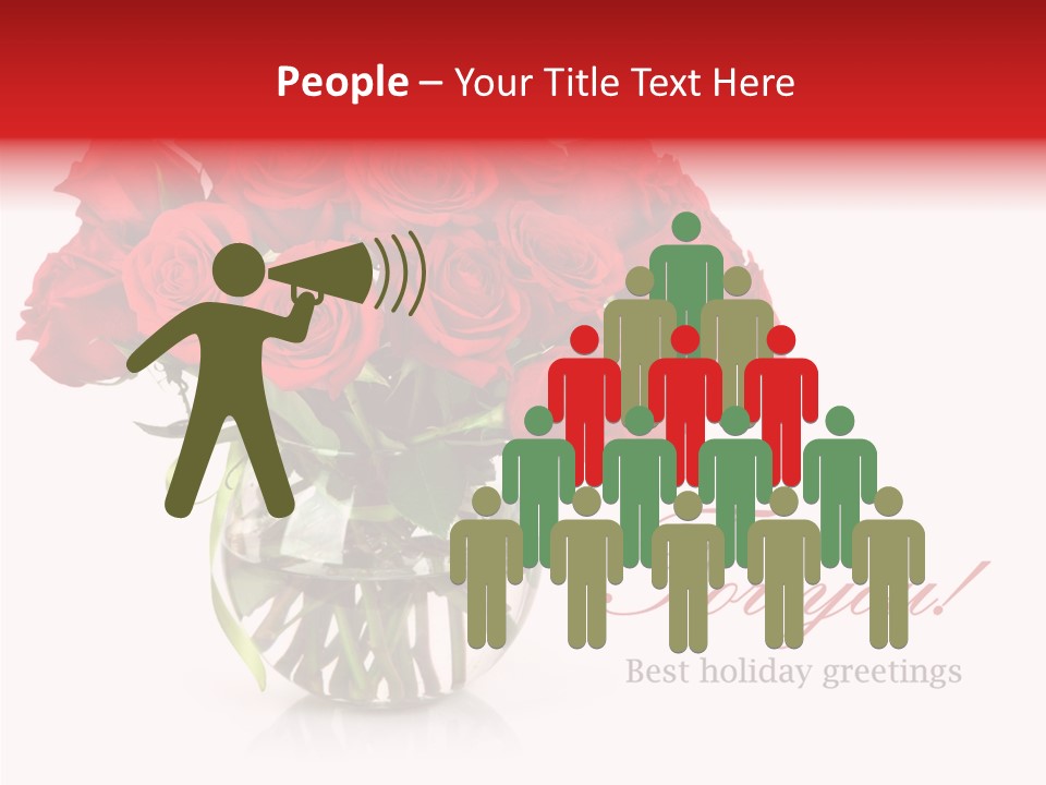 Festive Floral Posy PowerPoint Template