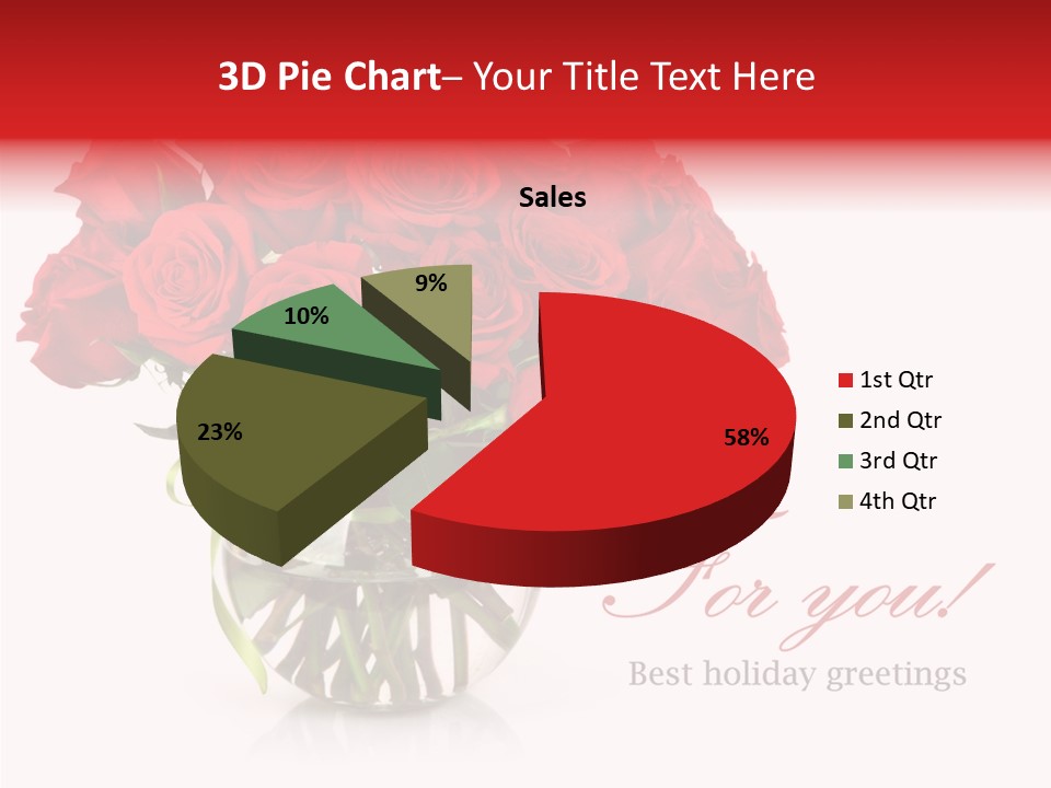 Festive Floral Posy PowerPoint Template