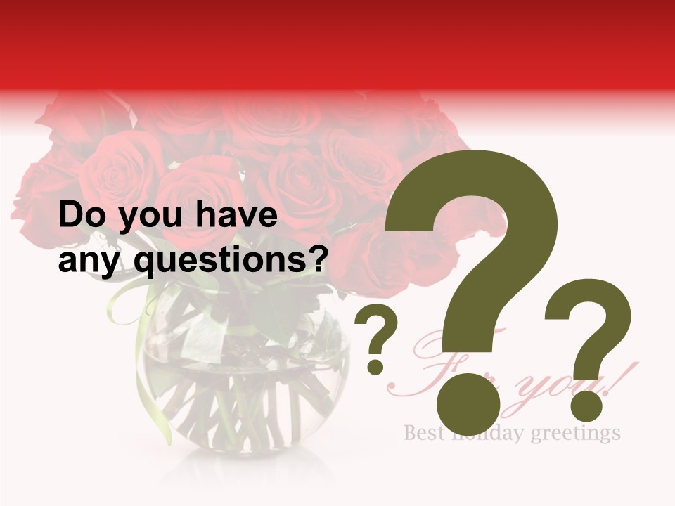 Festive Floral Posy PowerPoint Template