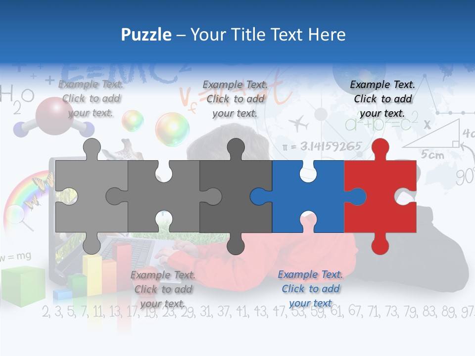 Floral Bud White PowerPoint Template