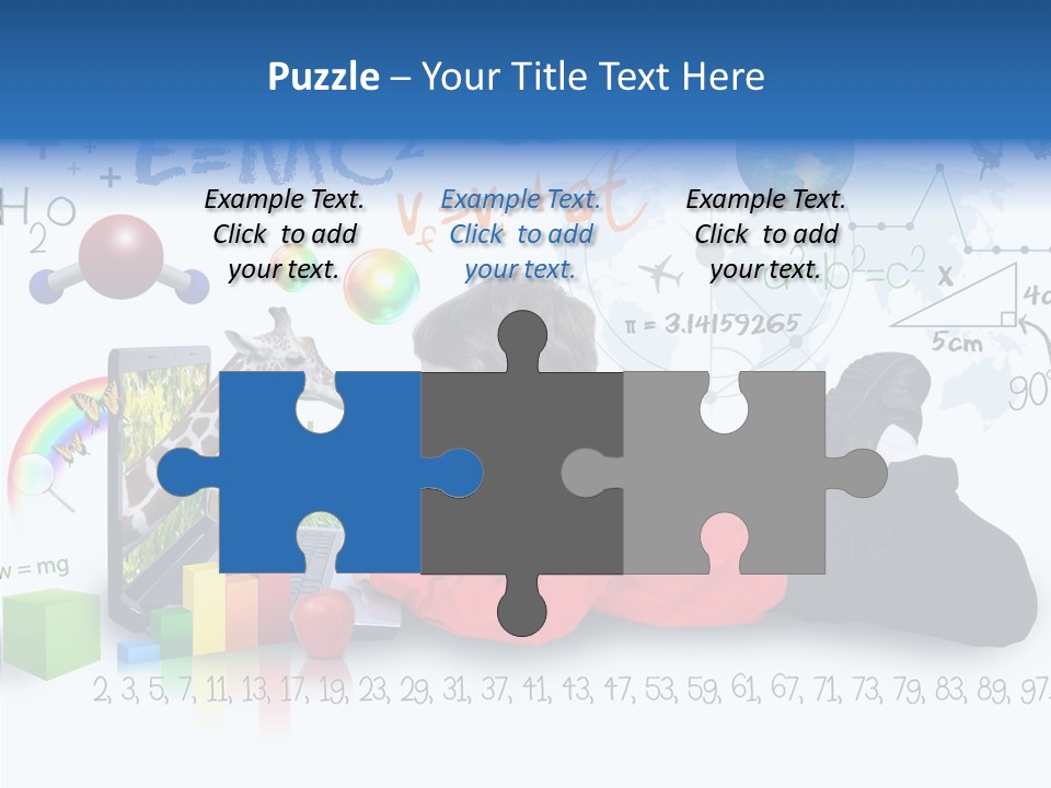 Floral Bud White PowerPoint Template