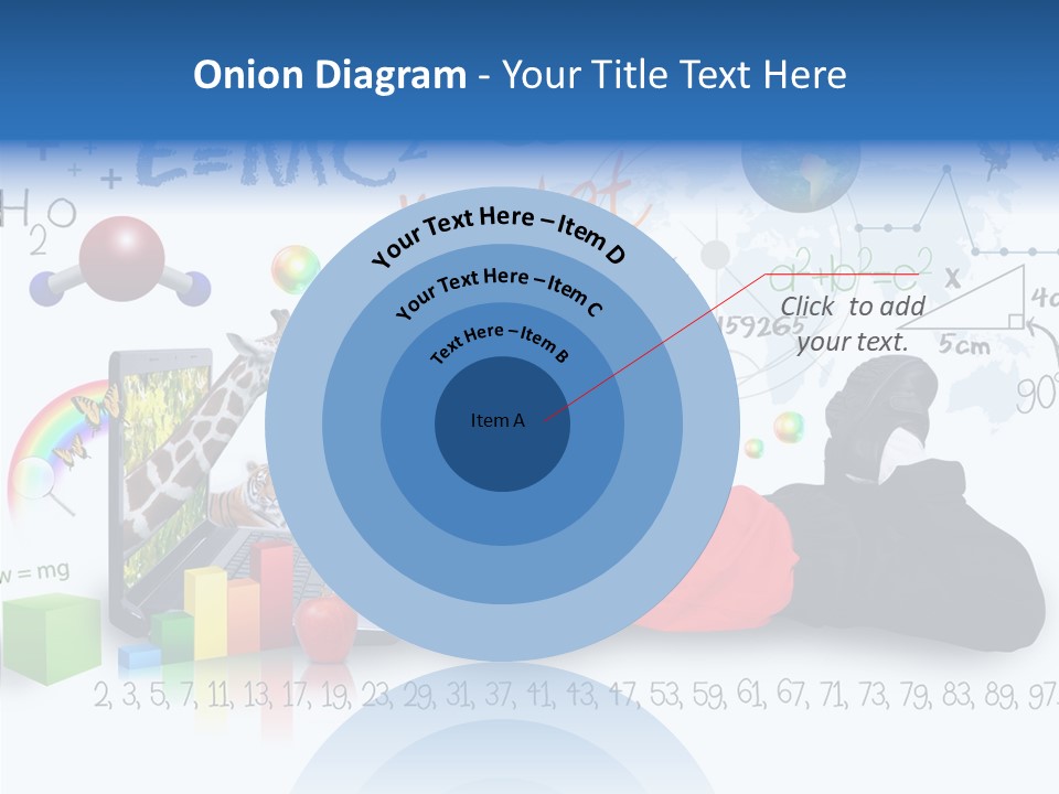 Floral Bud White PowerPoint Template