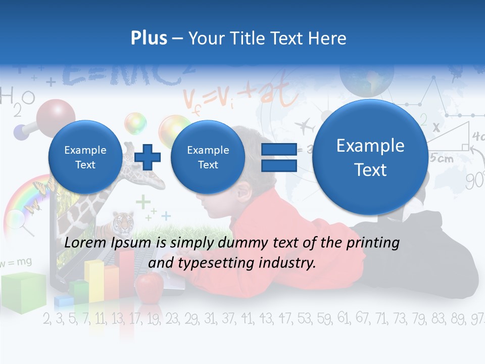 Floral Bud White PowerPoint Template