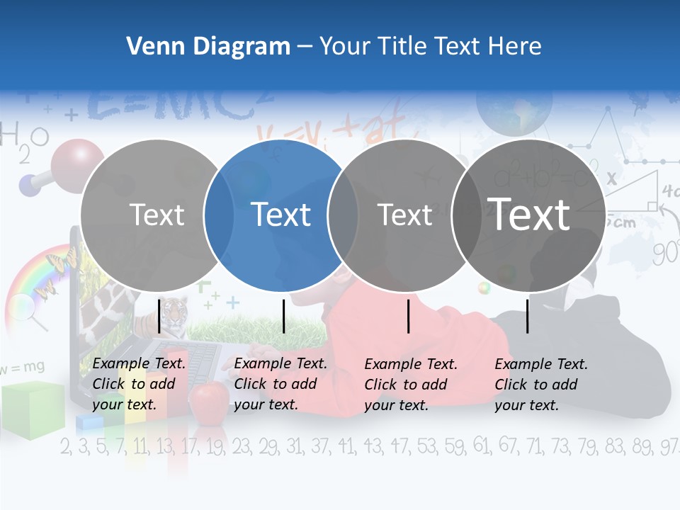 Floral Bud White PowerPoint Template