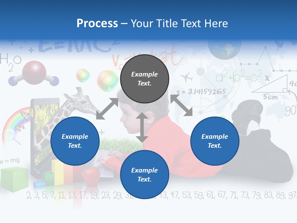 Floral Bud White PowerPoint Template