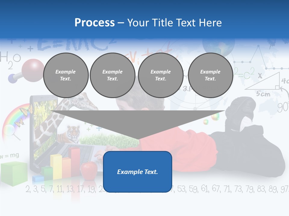 Floral Bud White PowerPoint Template