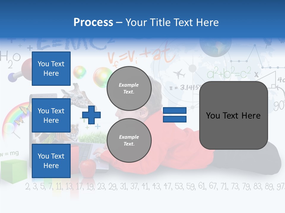 Floral Bud White PowerPoint Template