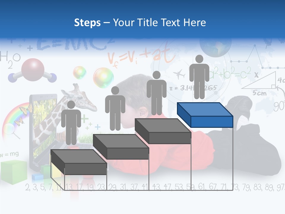 Floral Bud White PowerPoint Template