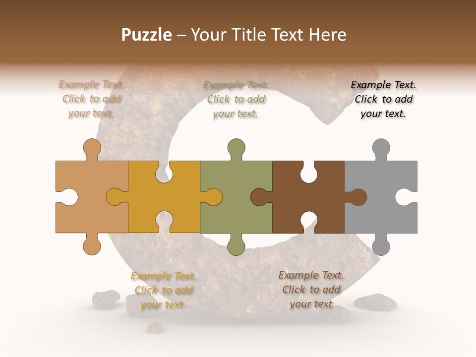 Texture Calligraphy Case PowerPoint Template